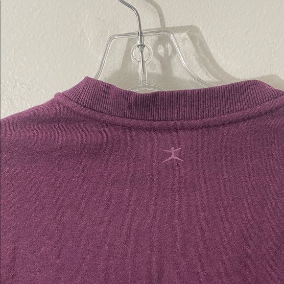 Danskin Women's Size M Oversized Crewneck with Pocket Purple / Z8 - Picture 3 of 11